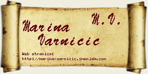 Marina Varničić vizit kartica